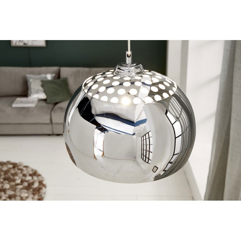 Designer H Ngelampe Chrome Ball Cm Chrom Pendelleuchte Modern Design