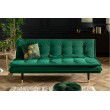 Elegantes 3er Sofa MAGNIFIQUE 184cm smaragdgrÃ¼n Samt Schlafsofa