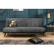 Elegantes 3er Sofa PETIT BEAUTÃ 180cm grau Samt Schlafsofa