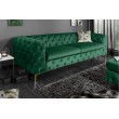 Chesterfield 3er Sofa MODERN BAROCK 235cm smaragdgrÃ¼n Samt 3-Sitzer