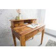  Elégant bureau HEMINGWAY M 90cm en bois de sheesham massif 