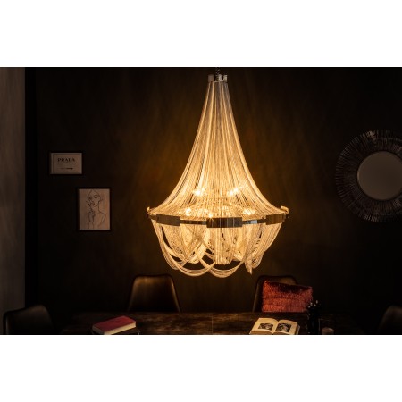 Lustre extravagant ROYAL XL 70cm argenté Lampe à suspendre