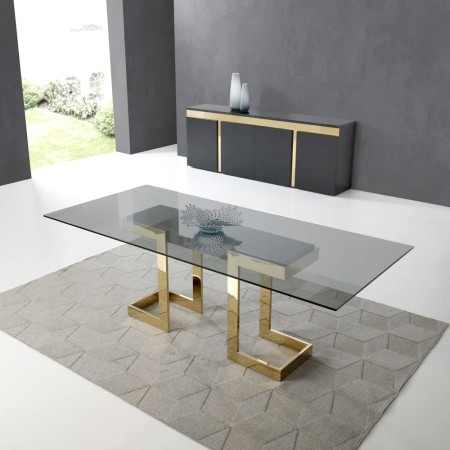 Table Royale - Sublime Table à Manger Design en verre...