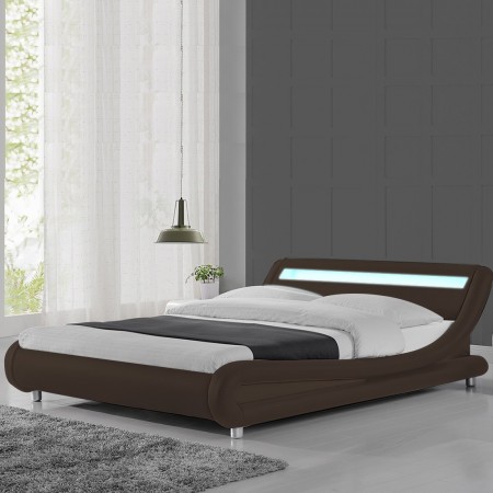 Julio led design bed -  Braun