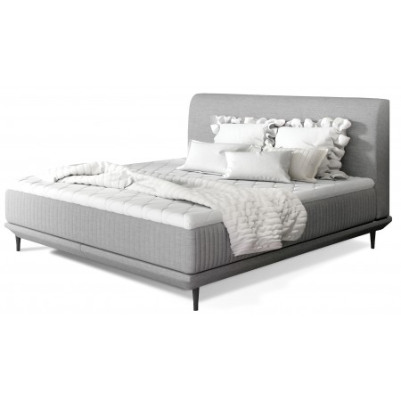 Muelle de cama de diseño ASTERIA -  Tejido gris claro