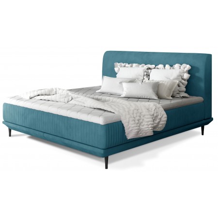 Muelle de cama de diseño ASTERIA -  Terciopelo azul