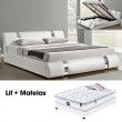 Materasso set box spring bianco 140 NOVA