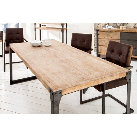 Table de salle à manger design industriel FACTORY 160cm...