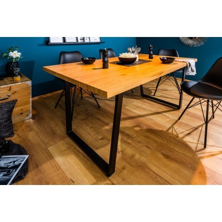 Table de salle à manger design LOFT 160cm aspect chêne...