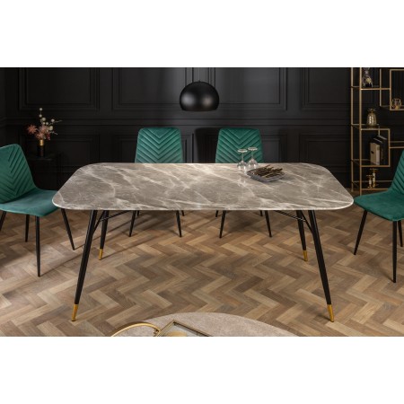 Table de salle à manger design PARIS 180cm grise Table en...