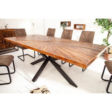 Industrial Esstisch WOOD ART 200cm Mangoholz mit...