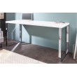 Bureau moderne 160cm blanc brillant Table de bureau