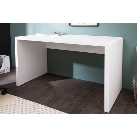 Bureau design FAST TRADE 120cm blanc brillant Table de...