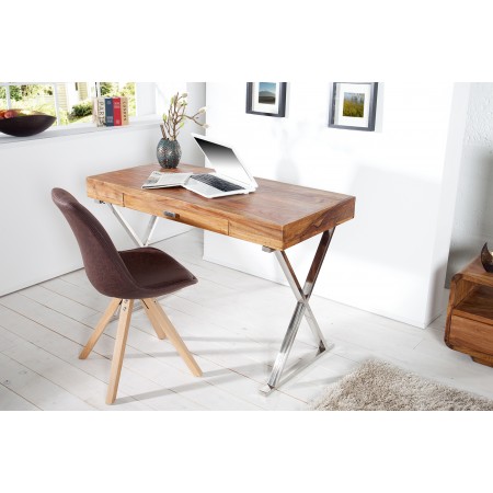 Design Desk ELEMENTS 120cm Sheesham Stone Finish Office Desk