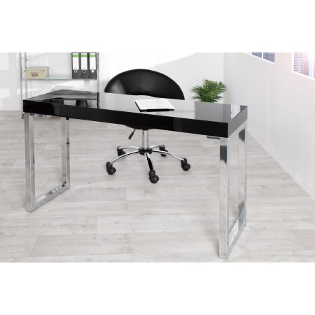 DESK 120cm noir brillant Table de bureau