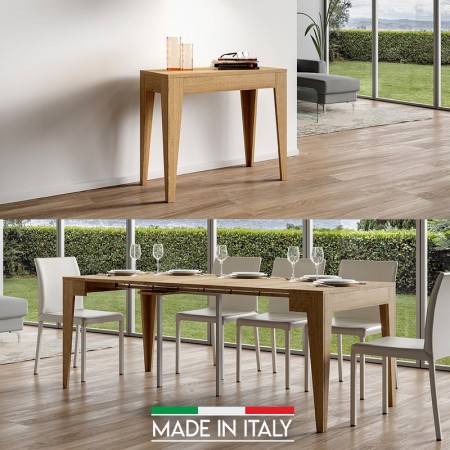 Table Console extensible Isotta -  Chêne Nature