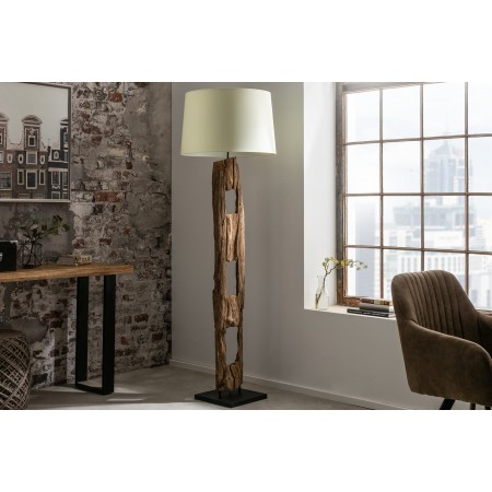  Lámpara de pie sólida BARRACUDA 177cm de madera de...
