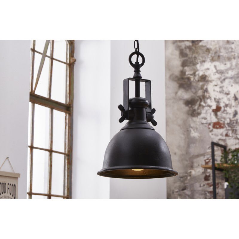 Lampada a sospensione di design INDUSTRIAL 45cm nero stile industriale