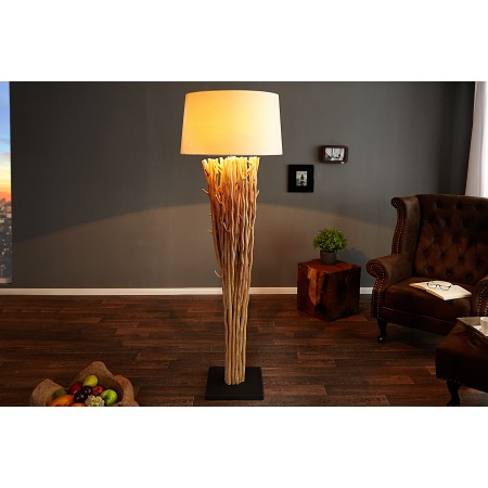 Lámpara de pie de madera de deriva de diseño EUPHORIA...