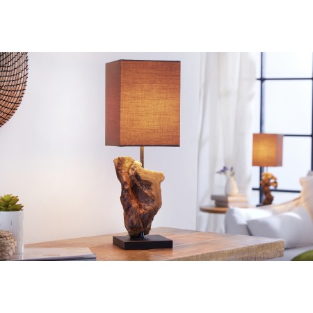 Lámpara de mesa hecha a mano de madera de deriva HYPNOTIC...