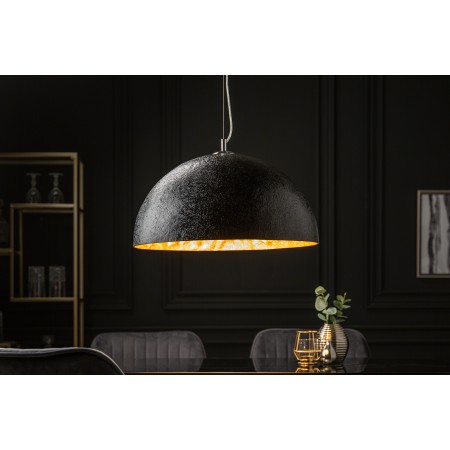  Elégante lampe à suspendre design GLOW 50cm noir or...