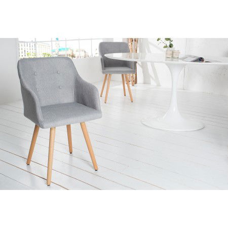  Sedia di design retrò SCANDINAVIA MEISTERSTÃCK grigio...