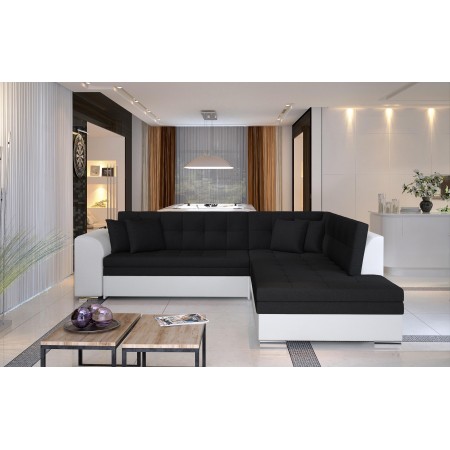 Canapé d'angle convertible design PIERETTA -  Tissu...