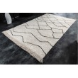 Design Hochflor Teppich EUPHORIA 230x160cm beige Baumwolle Linienmuster