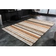Handgewebter Teppich INKA 230x160cm buntes Muster gestreift aus Hanf und Wolle