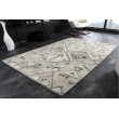  Handgewebter Teppich AZTECA 230x160cm grau Wolle geometrische Muster 
