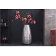  Elegante Vase ORIENT 50cm silber im Grid Hammerschlag Design 