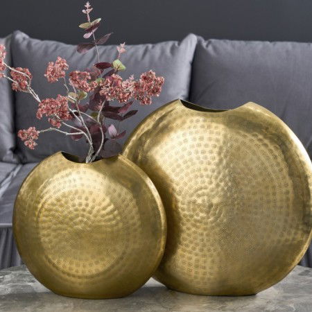 Elegantes Vasen 2er Set ORIENTAL 44cm gold im Grid...