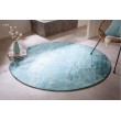 Tapis vintage MODERN ART 150cm turquoise délavé rond Used Look 