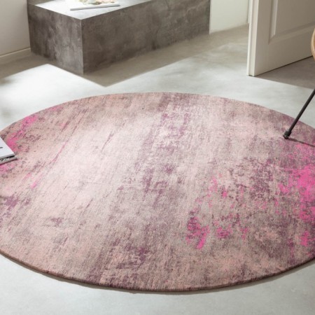  Vintage Teppich MODERN ART 150cm beige pink verwaschen...