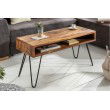 Table basse artisanale SCORPION 100cm Sheesham Hairpin Legs