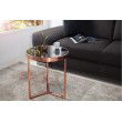 Table d'appoint design Original ASTRO 45cm cuivre noir Table basse